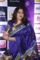 Actress Kushboo Sundar Photos in Dark Blue Silk Saree