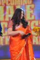 Actress Kushboo Beautiful Orange Silk Saree Stills
