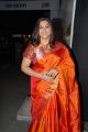 Actress Kushboo in Traditional Orange Silk Saree Stills