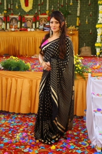 Actress Kutty Radhika Saree Photos @ Ajagartha Movie Opening