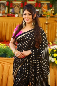 Ajagartha Movie Heroine Kutty Radhika Saree Photos