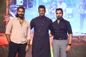 Ramana, Vishal, Nandha @ Laatti Movie Teaser Launch Stills