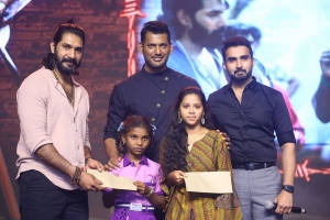 Ramana, Vishal, Nandha @ Laatti Movie Teaser Launch Stills