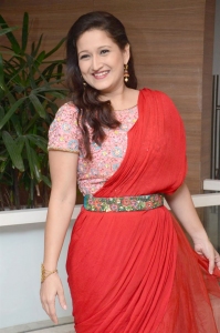 Actress Laila Red Saree Photos @ Sardar Pre Release