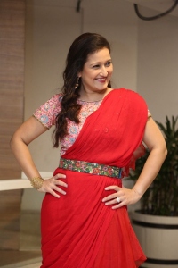 Actress Laila Red Saree Photos @ Sardar Pre Release