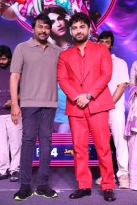 Chiranjeevi, Vishwaksen @ Laila Pre Release Event Stills