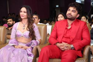 Akanksha Sharma, Vishwaksen @ Laila Pre Release Event Stills