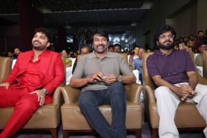 Vishwaksen, Chiranjeevi, Anil Ravipudi @ Laila Pre Release Event Stills