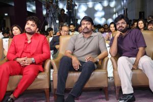 Vishwaksen, Chiranjeevi, Anil Ravipudi @ Laila Pre Release Event Stills