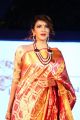 Actress Lakshmi Manchu in Silk Saree Ramp Walk Photos