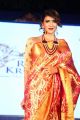 Actress Lakshmi Manchu in Silk Saree Ramp Walk Photos