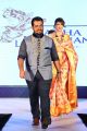 Actress Lakshmi Manchu in Silk Saree Ramp Walk Photos