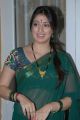 Lakshmi Rai Green Saree Photos at Rani Ranamma Movie Launch