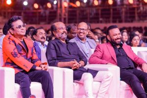 AR Rahman, Rajinikanth, Subaskaran @ Lal Salaam Audio Launch Stills