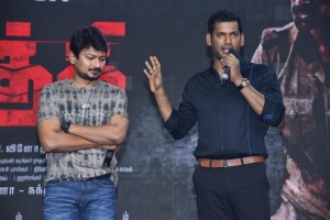 Udhayanidhi Stalin, Vishal @ Laththi Movie Teaser Launch Stills