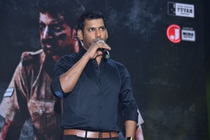 Vishal @ Lathi Movie Teaser Launch Stills