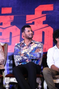 Actor Vishal @ Laththi Movie Trailer Launch Stills