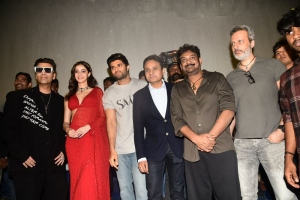 Karan Johar, Ananya Pandey, Vijay Deverakonda, Puri Jagannadh @ Liger Movie Trailer Launch Stills