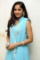 Beautiful Madhavi Latha Stills in Sleeveless Sky Blue Dress