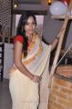 Actress Madhavi Latha in Cream Georgette Saree Hot Photos