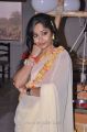 Telugu Actress Madhavi Latha Cream Color Saree Hot Stills