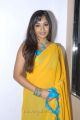 Telugu Actress Madhavi Latha Yellow Saree Stills