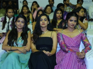 Ananthika Sanilkumar, Gopika Udayan, Sri Gouri Priya Reddy @ MAD Movie Pre-Release Event Stills