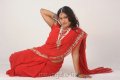 Telugu Actress Mahathi Hot Red Saree Photo Shoot