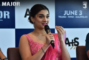 Actress Saiee Manjrekar @ Major Press Meet Vizag Photos