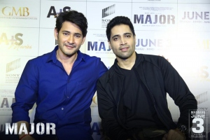 Mahesh Babu, Adivi Sesh @ Major Movie Trailer Launch Stills