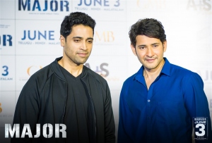 Adivi Sesh, Mahesh Babu @ Major Movie Trailer Launch Stills