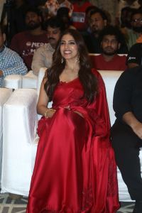 Thangalaan Actress Malavika Mohanan Red Saree Pics