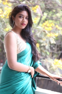 Actress Malavika Satheesan Cute Saree Pics