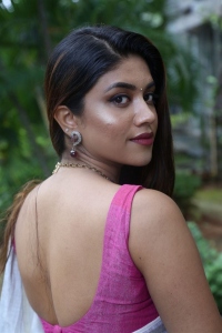 Actress Malavika Satheesan Saree Pics at Boyfriend for Hire Press Meet