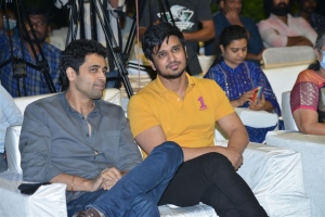 Adivi Sesh, Nikhil Siddharth @ Malli Modalaindi Pre Release Event Stills