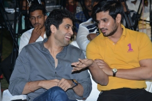 Adivi Sesh, Nikhil Siddharth @ Malli Modalaindi Pre Release Event Stills