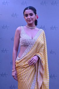 Harom Hara Actress Malvika Sharma Saree Photos