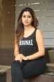 Actress Manali Rathod Photoshoot Pictures in Sleeveless Black T Shirt