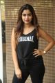 Actress Manali Rathod Photoshoot Pictures in Sleeveless Black T Shirt