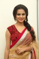 Actress Manasa Himavarsha Red Saree Pics