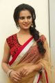 Actress Manasa Himavarsha Red Saree Pics