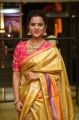 Actress Manasa Himavarsha Silk Saree Photos at Hanisha Chalavadi Wedding