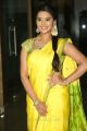 Telugu Actress Manasa Traditional Yellow Silk Saree Photos