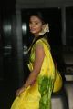 Actress Manasa Lemon Yellow Saree Photos