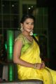 Telugu Actress Manasa Traditional Yellow Silk Saree Photos
