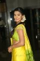 Actress Manasa Himavarsha in Traditional Yellow Silk Saree Photos