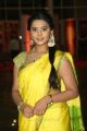 Manasa Cute Stills in Yellow Saree At Savitri Movie Audio Launch