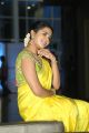 Actress Manasa Himavarsha in Traditional Yellow Silk Saree Photos