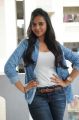 Actress Manasa Hot Photos in White Top & Blue Jeans