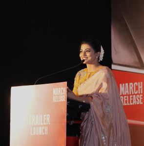 Actress Kayal Anandhi @ Mangai Trailer Launch Stills